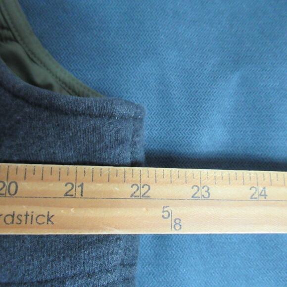 LL Bean Vest Mens Size Large Blue Gray Outdoors Casual Hiking Utility Cabincore - Picture 5 of 6